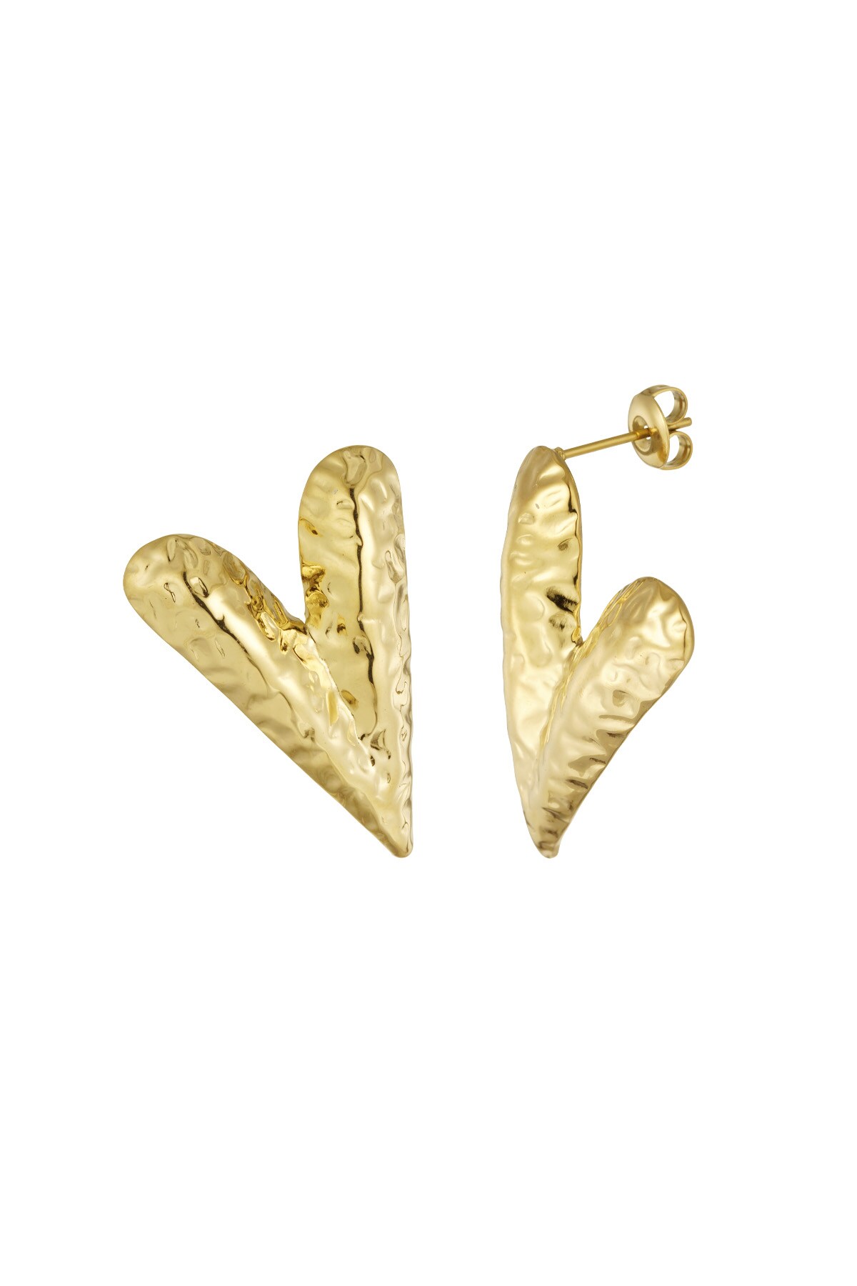 Stud earrings all yours - Gold color h5 