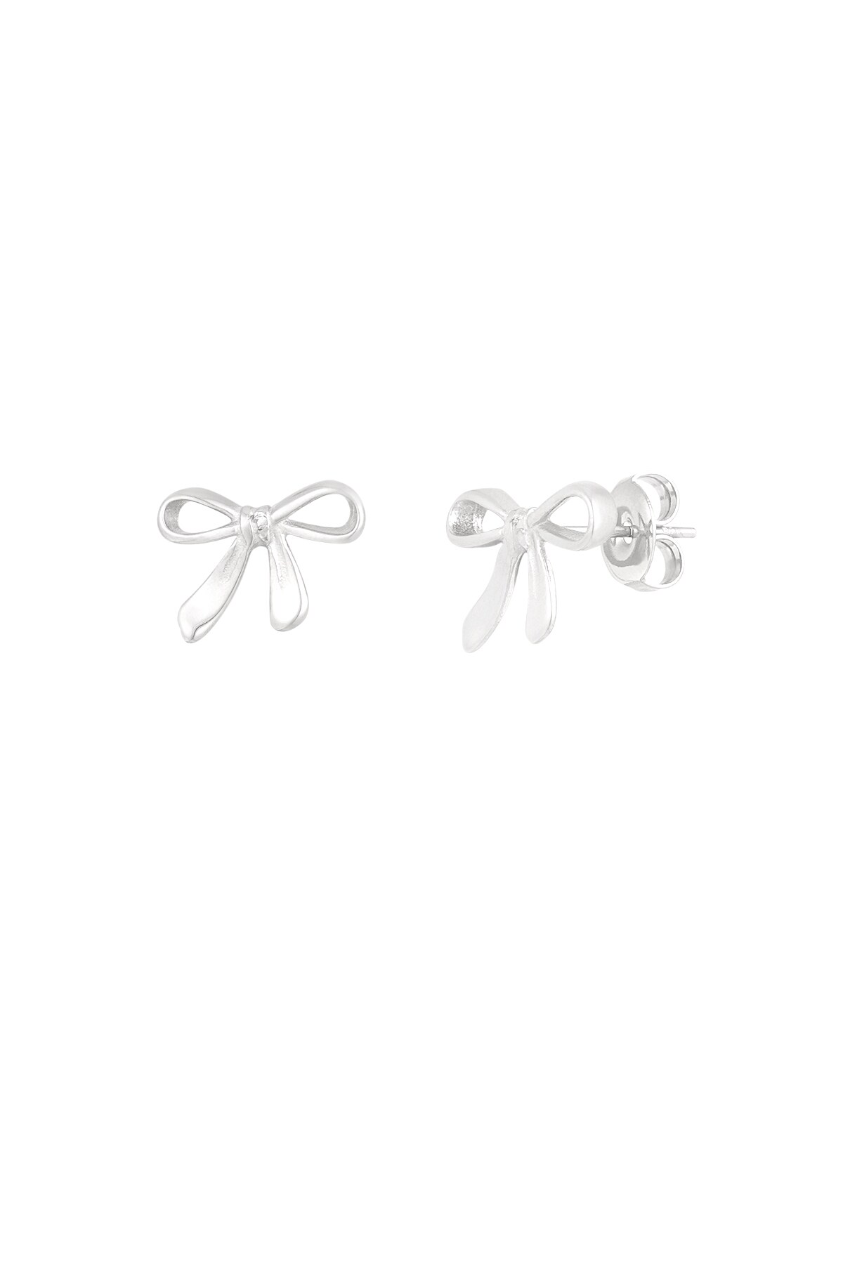 Earrings bows dream - Silver color h5 