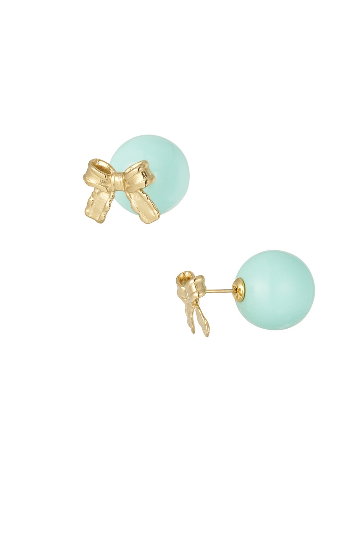 Earrings baby boo bow - blue 