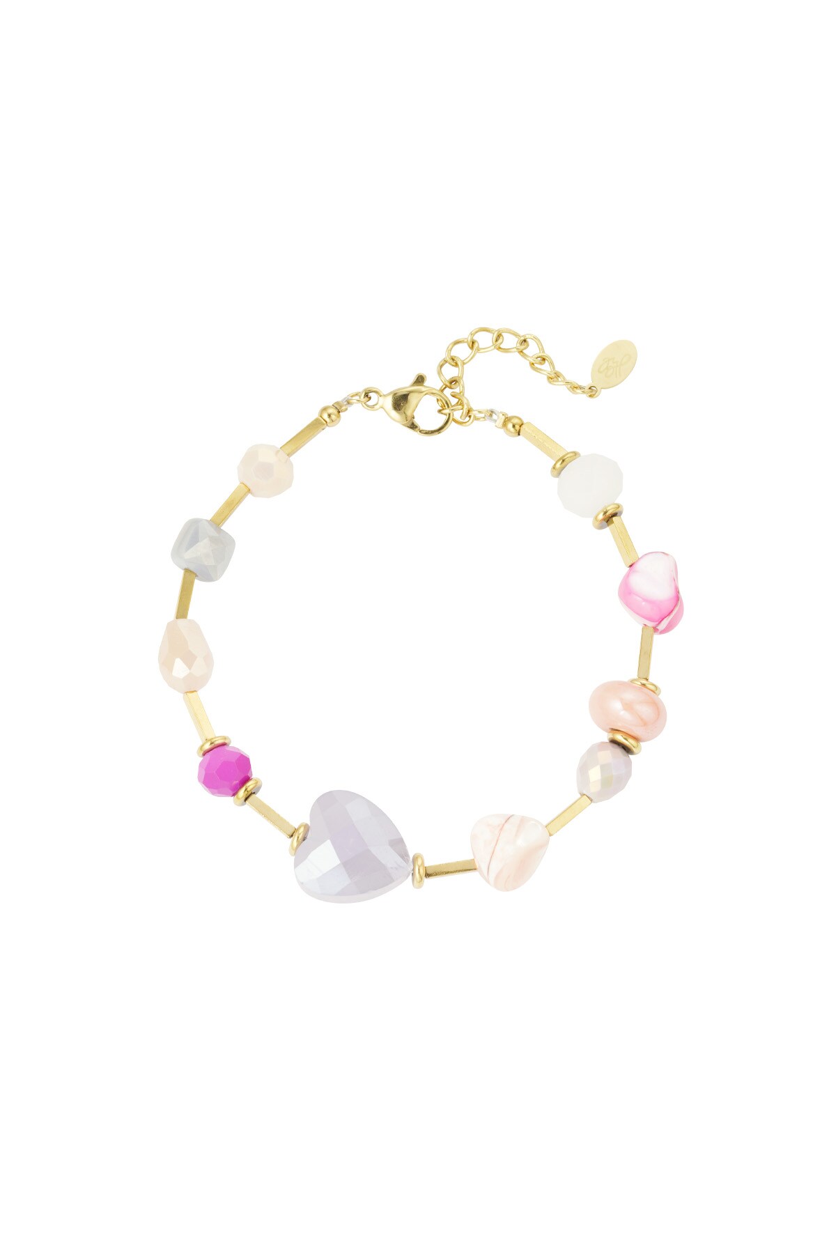 Bracelet pastel wonderland - pink gold h5 