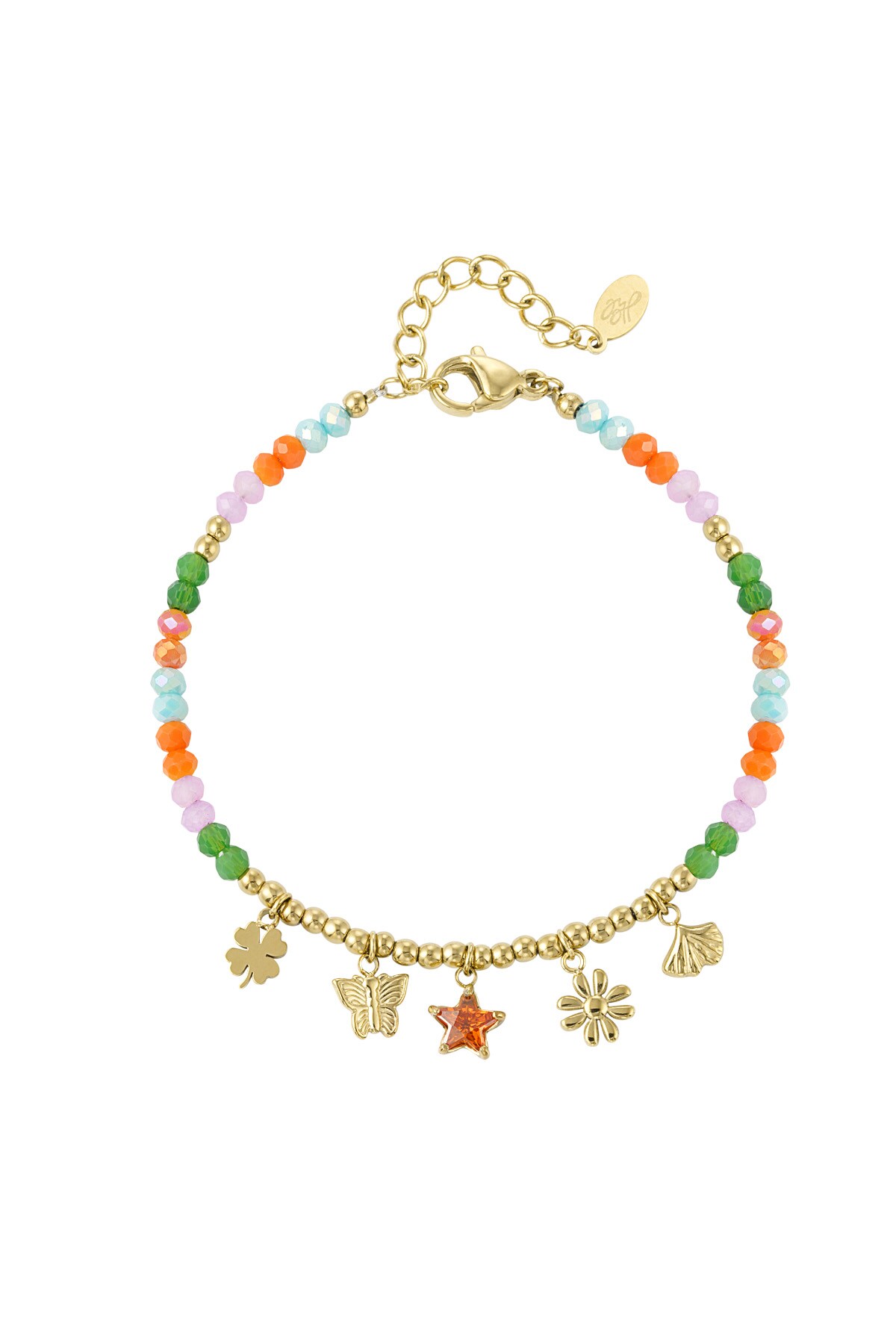 Colorful bracelet nature neutral - multi h5 