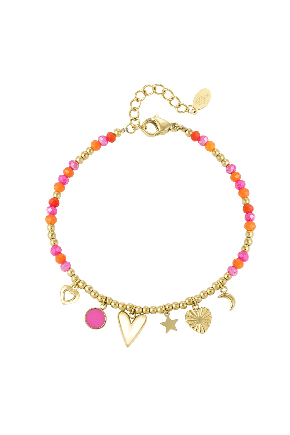 Bracelet summer smile - pink orange 