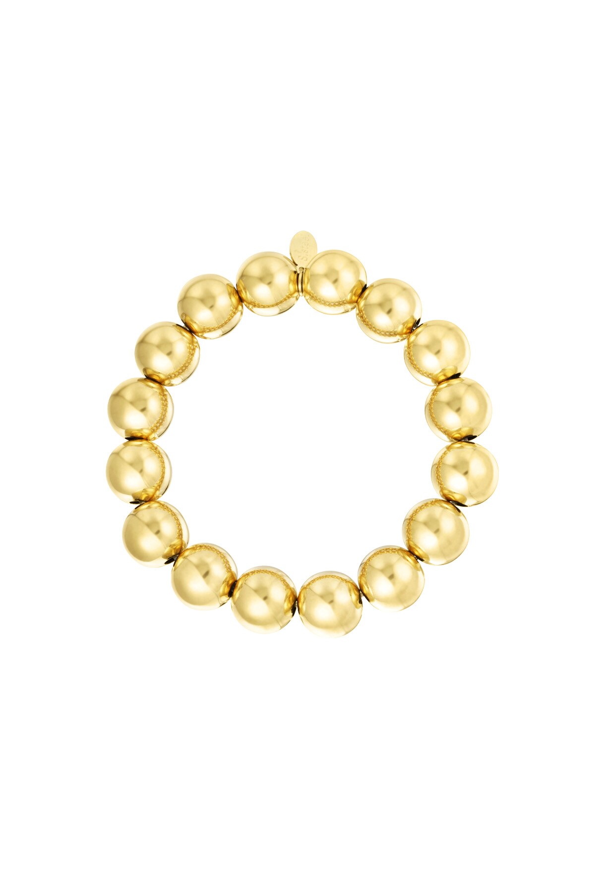 Bracelet big bold type - Gold color h5 