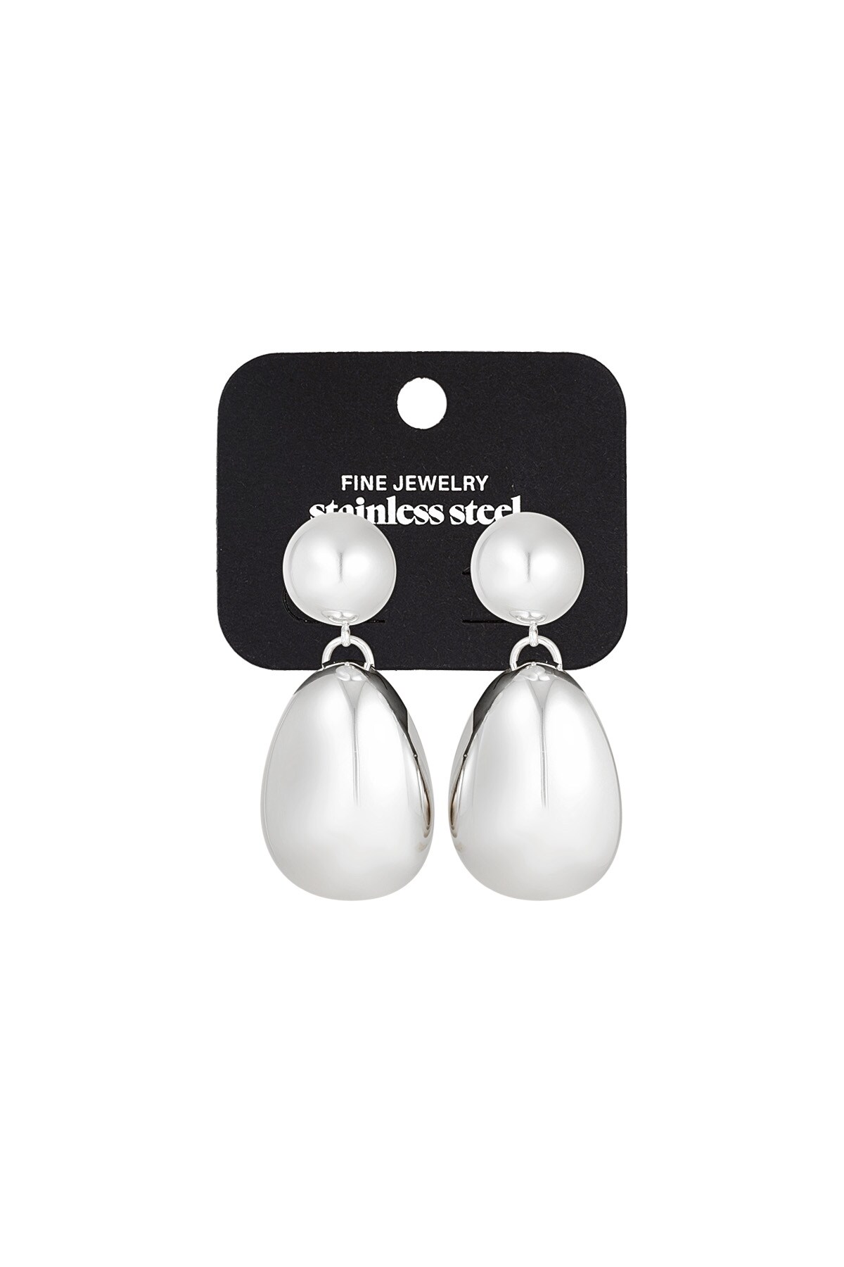 Earrings classic crush - Silver color h5 Picture3