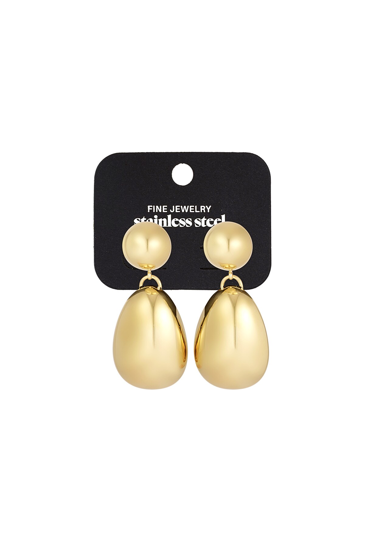 Earrings classic crush - Gold color Picture3