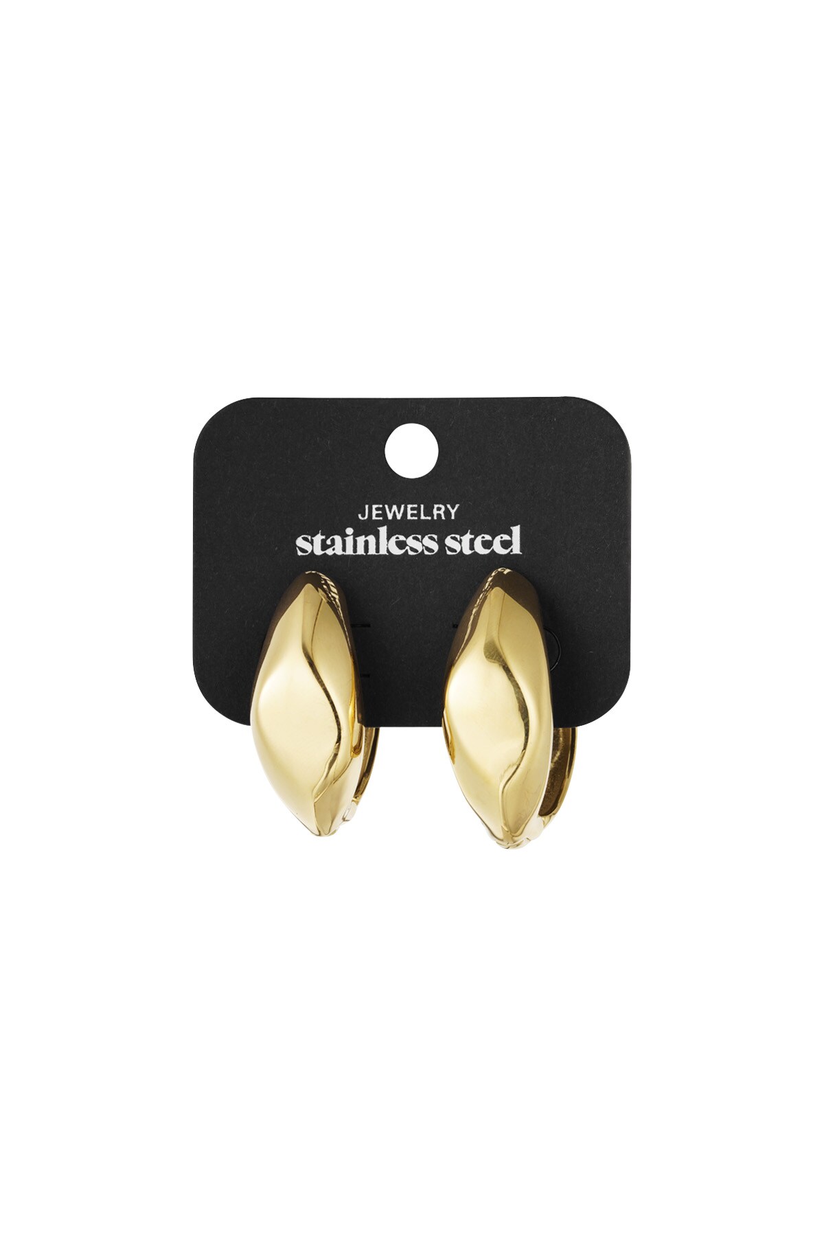 Earrings basic babe - Gold color h5 Picture3