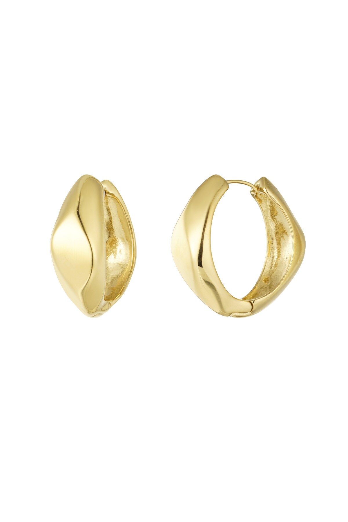 Earrings basic babe - Gold color h5 