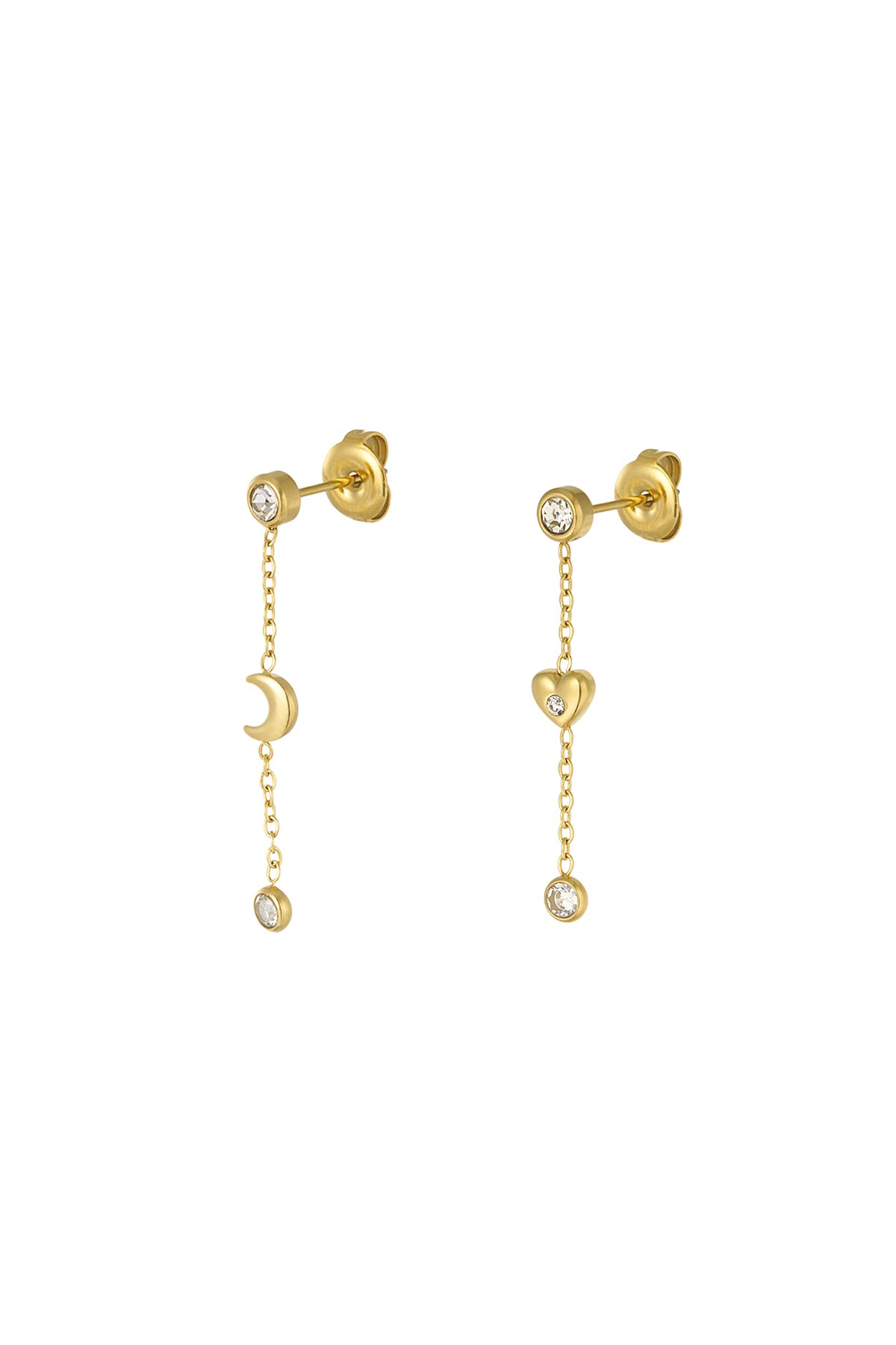 Moonlight earrings - Gold color h5 