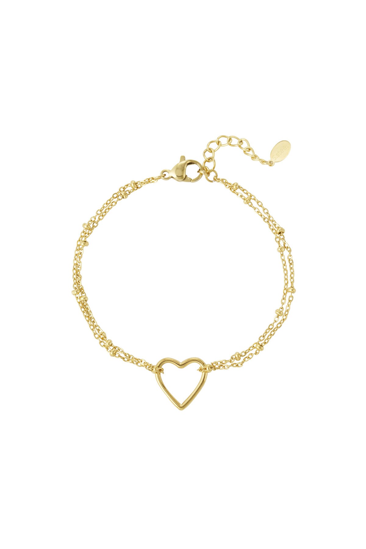 Bracelet heart hue - Gold color h5 