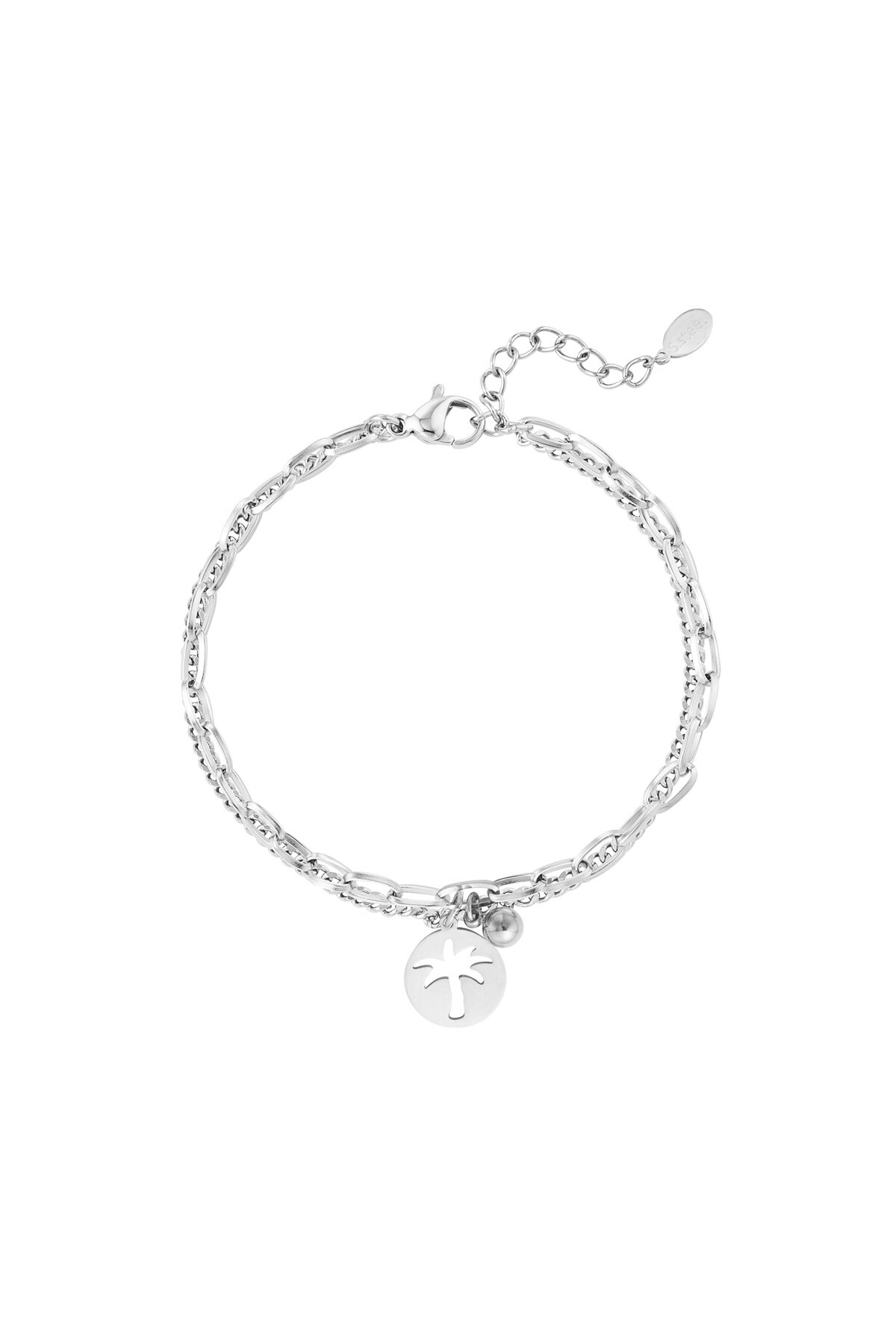 Bracelet palm life - Silver color 