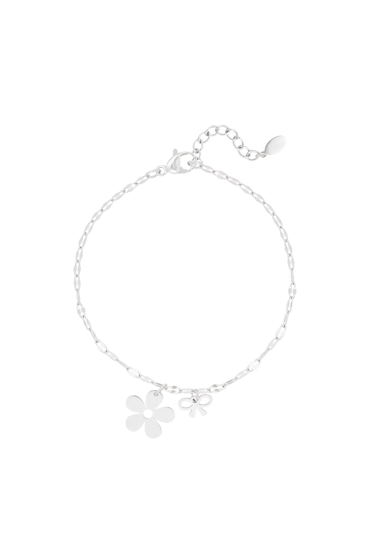 Bracelet floral bowlicious - Silver color h5 