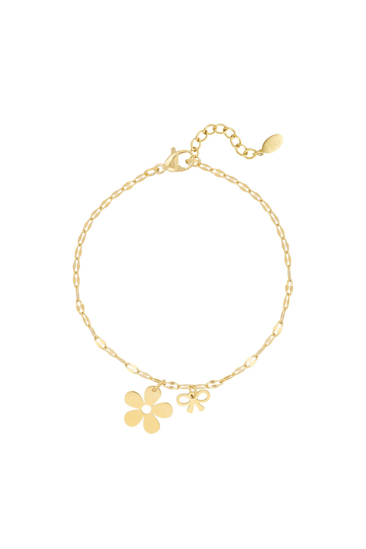 Bracelet floral bowlicious - Gold color h5 