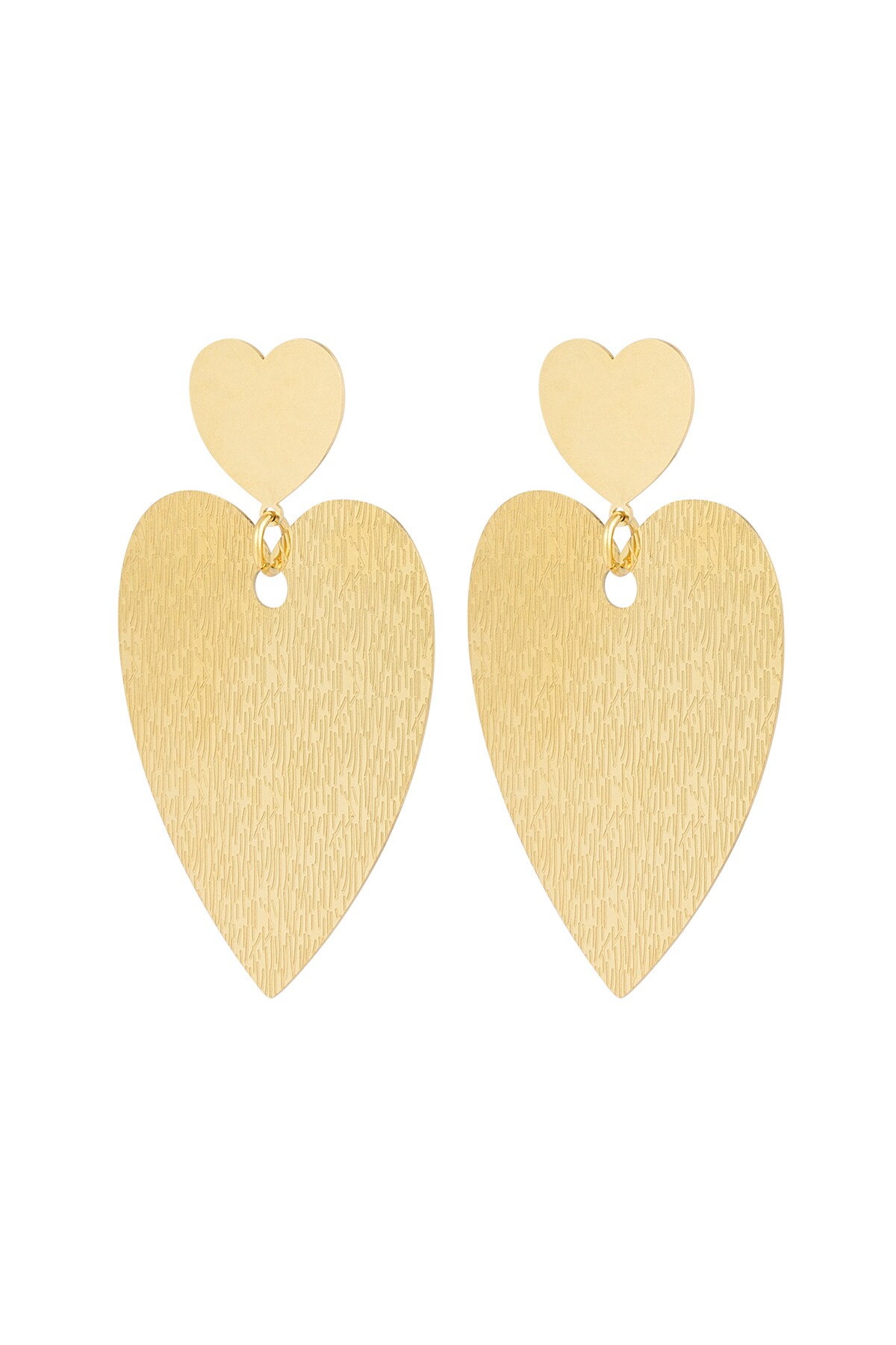 Earrings love is the answer - Gold color h5 