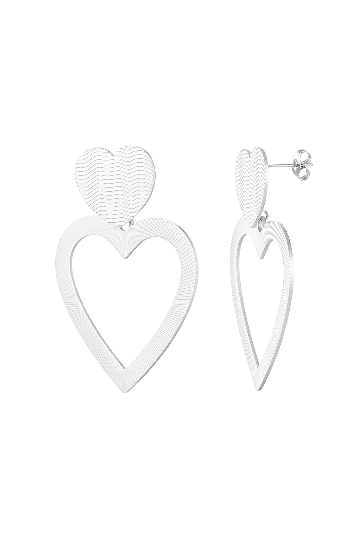 Earrings love wins - Silver color h5 