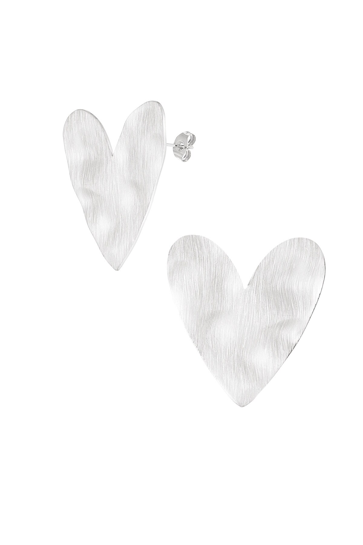 Earrings lovers club - Silver color h5 