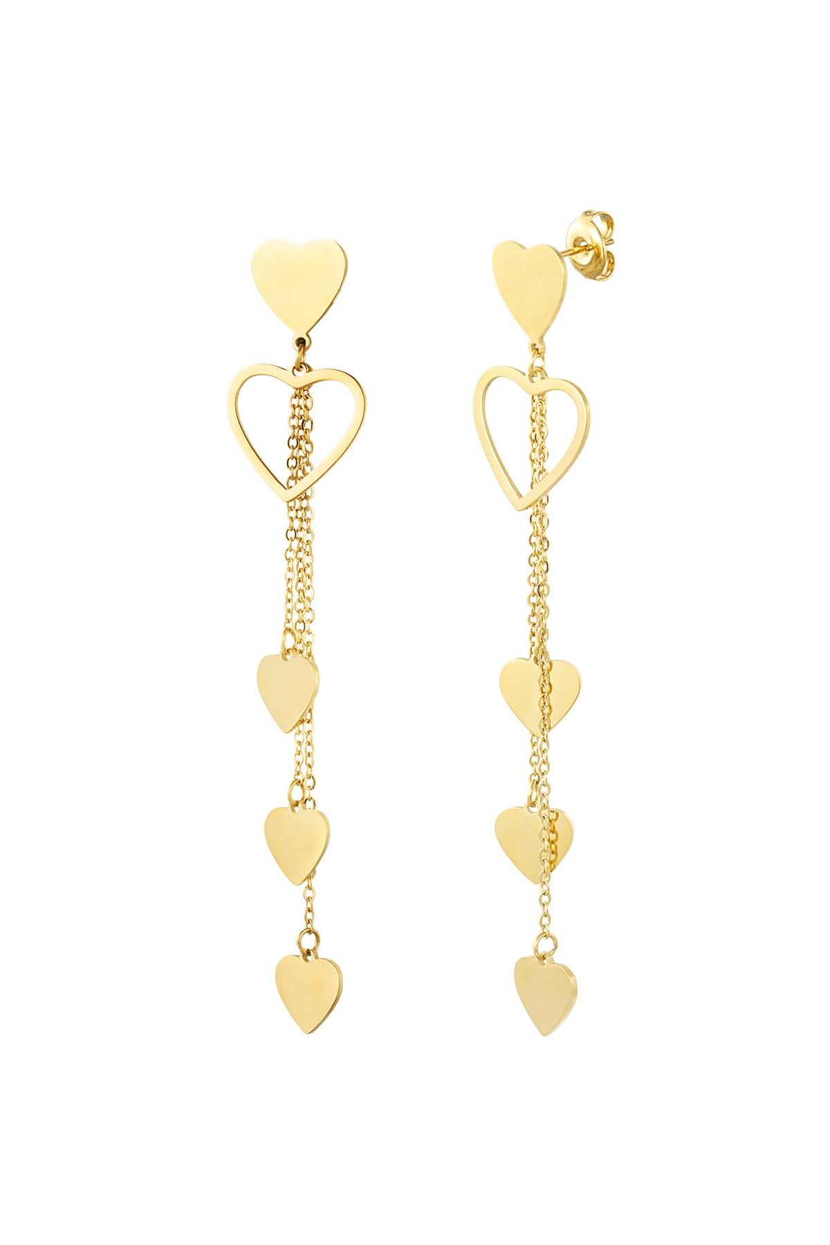 Earrings heartfelt moment - Gold color 