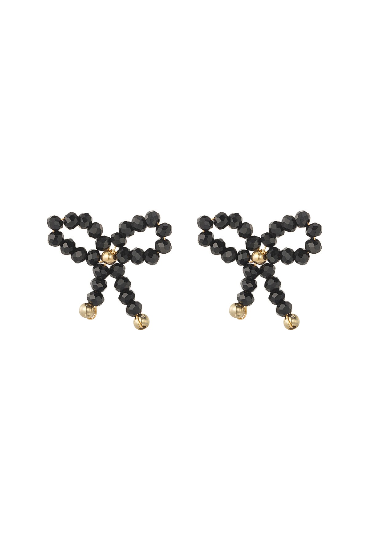 Earrings bow essential - black 