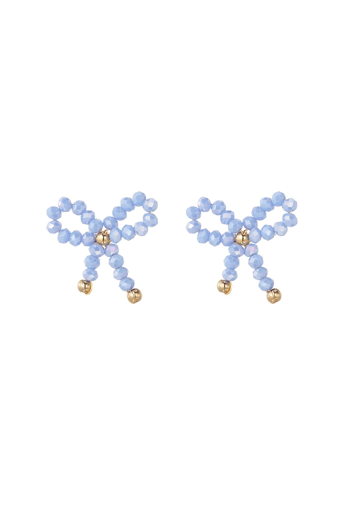 Earrings bow essential - blue 