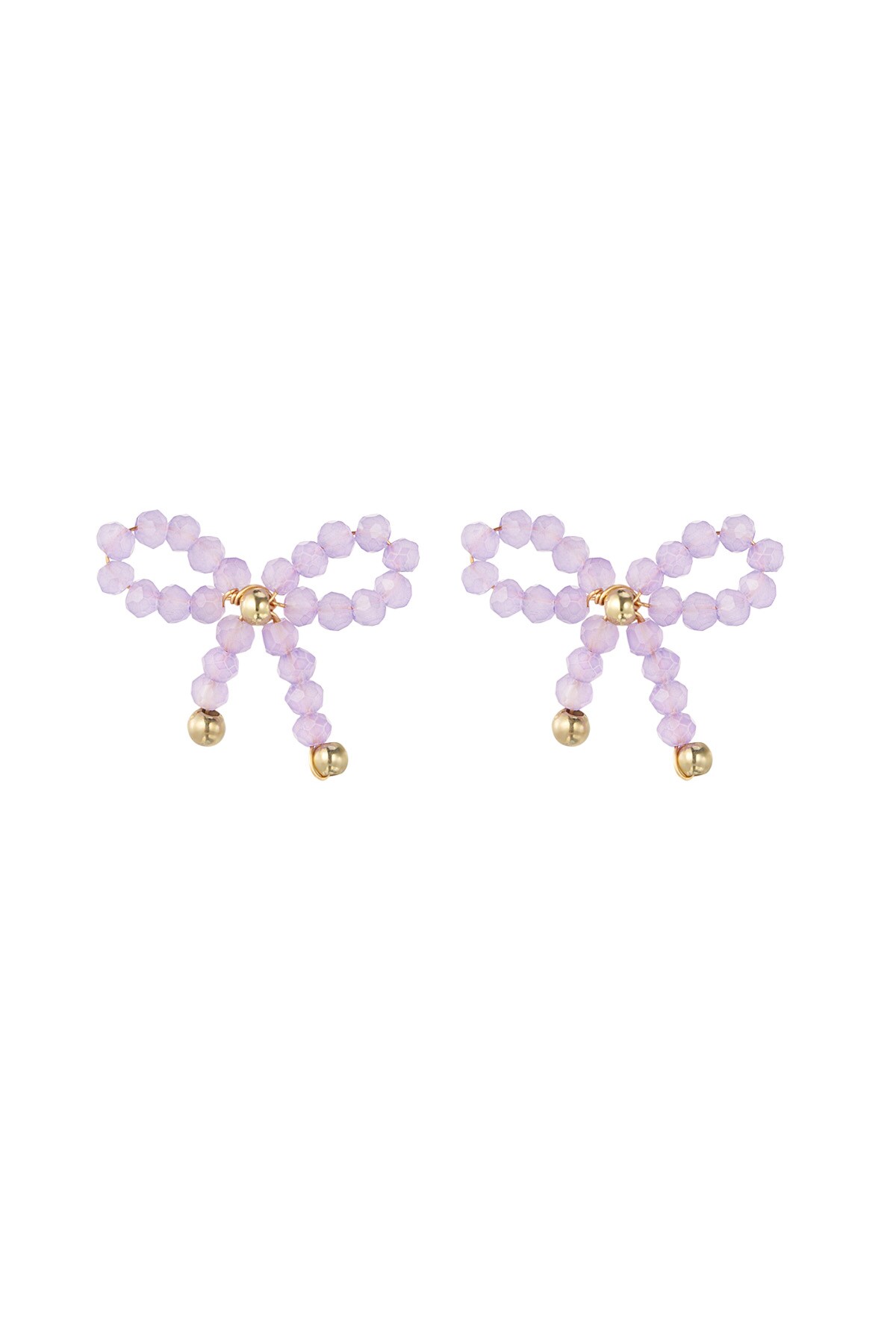 Earrings bow essential - lilac 