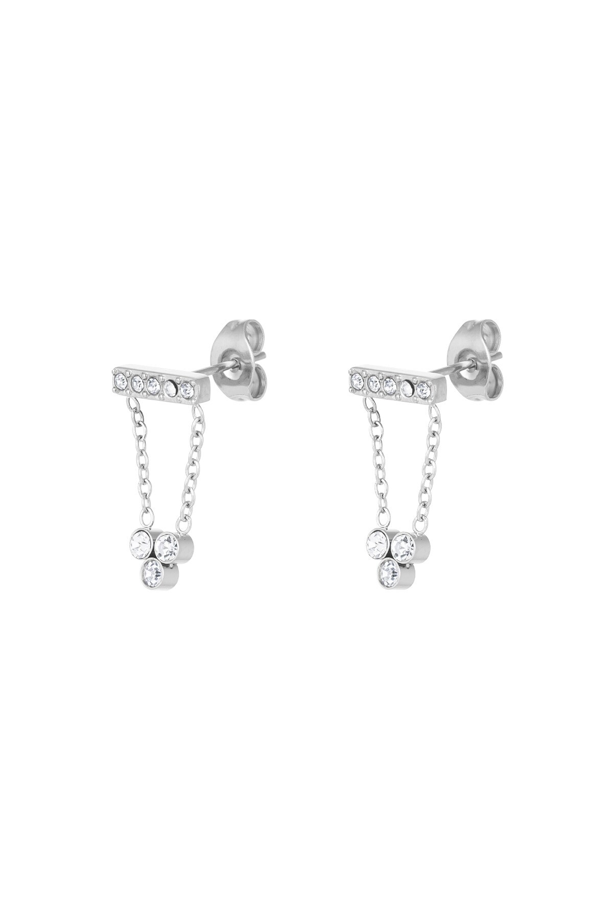 Earrings fancy fair - Silver color 