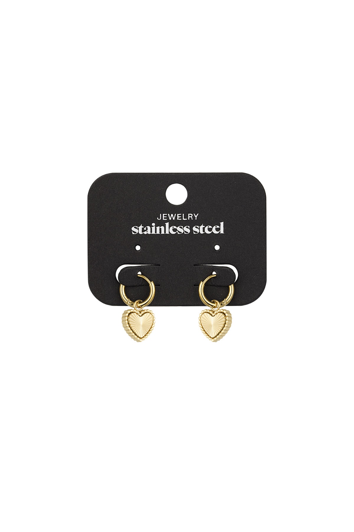 Earrings hearts hope - Gold color h5 Picture3