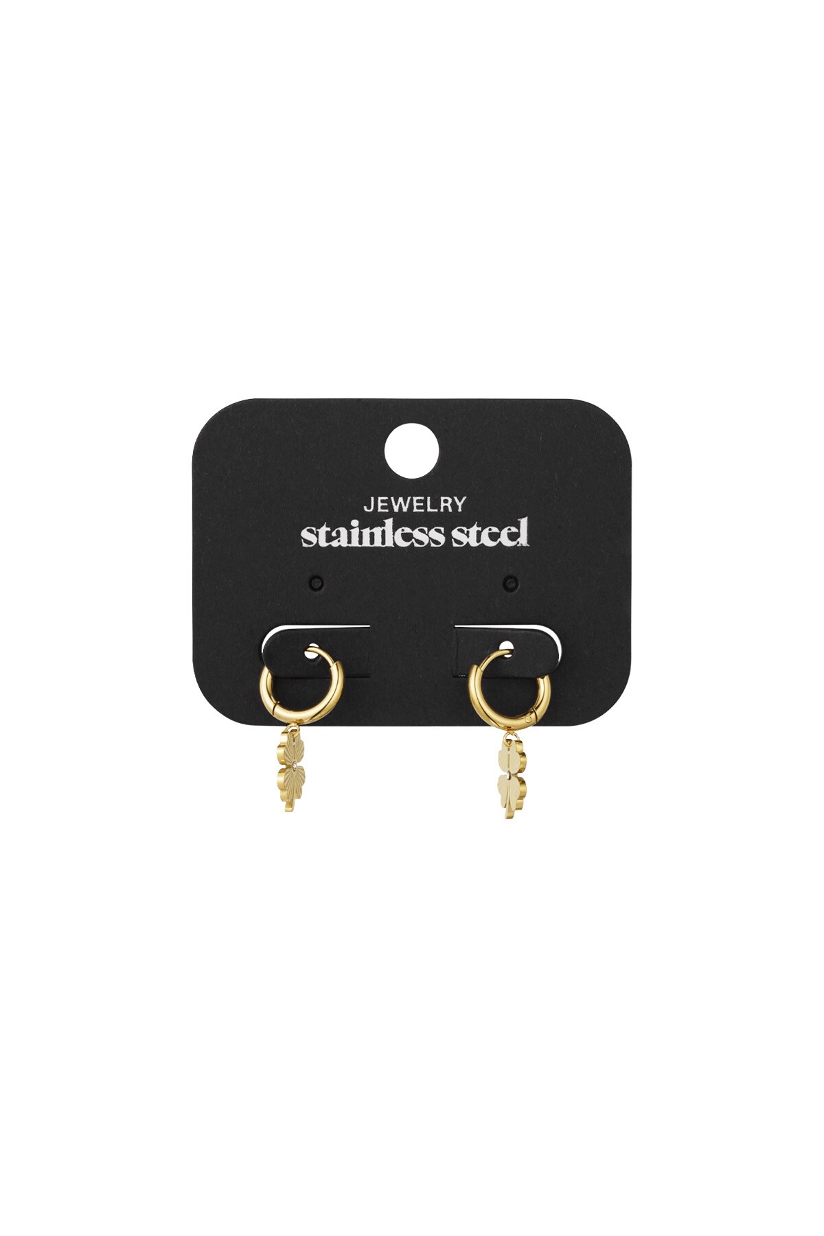 Give me luck earrings - Gold color h5 Picture3