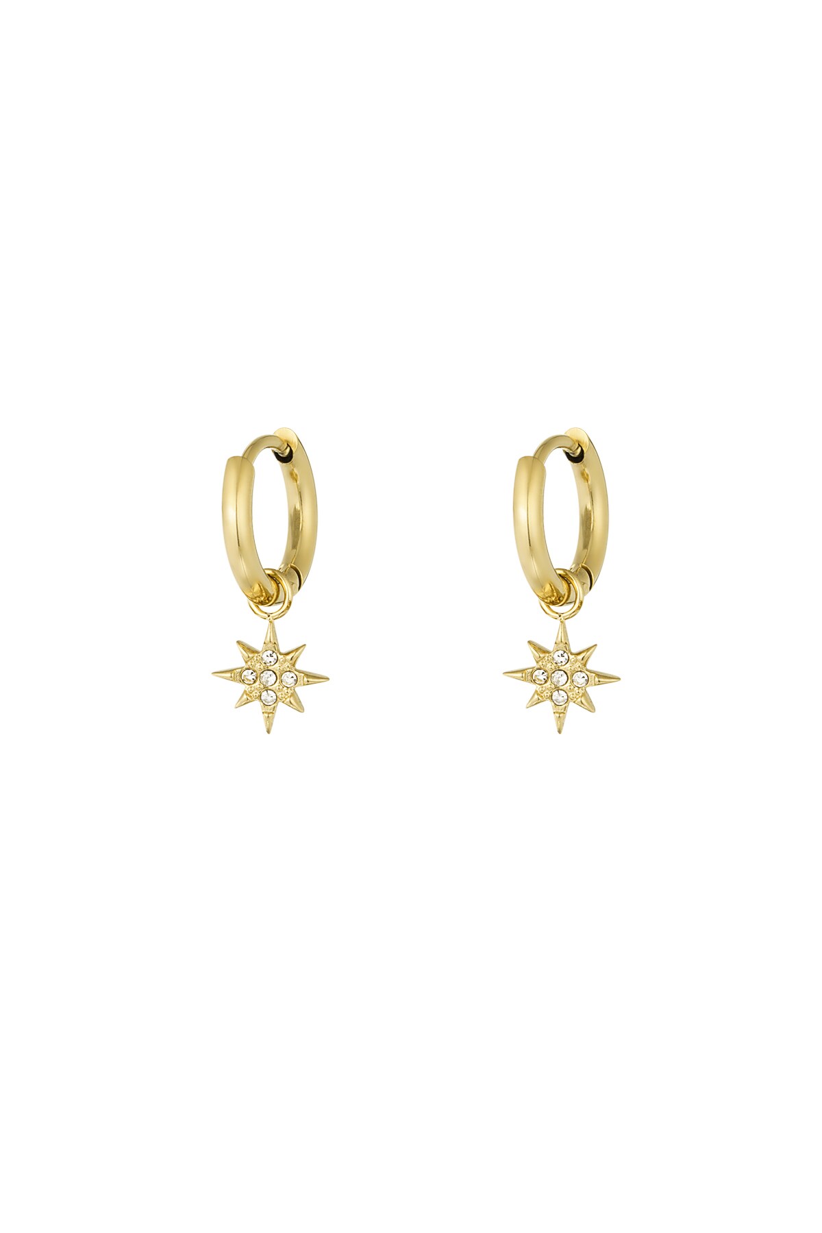 Earrings stardust - Gold color h5 