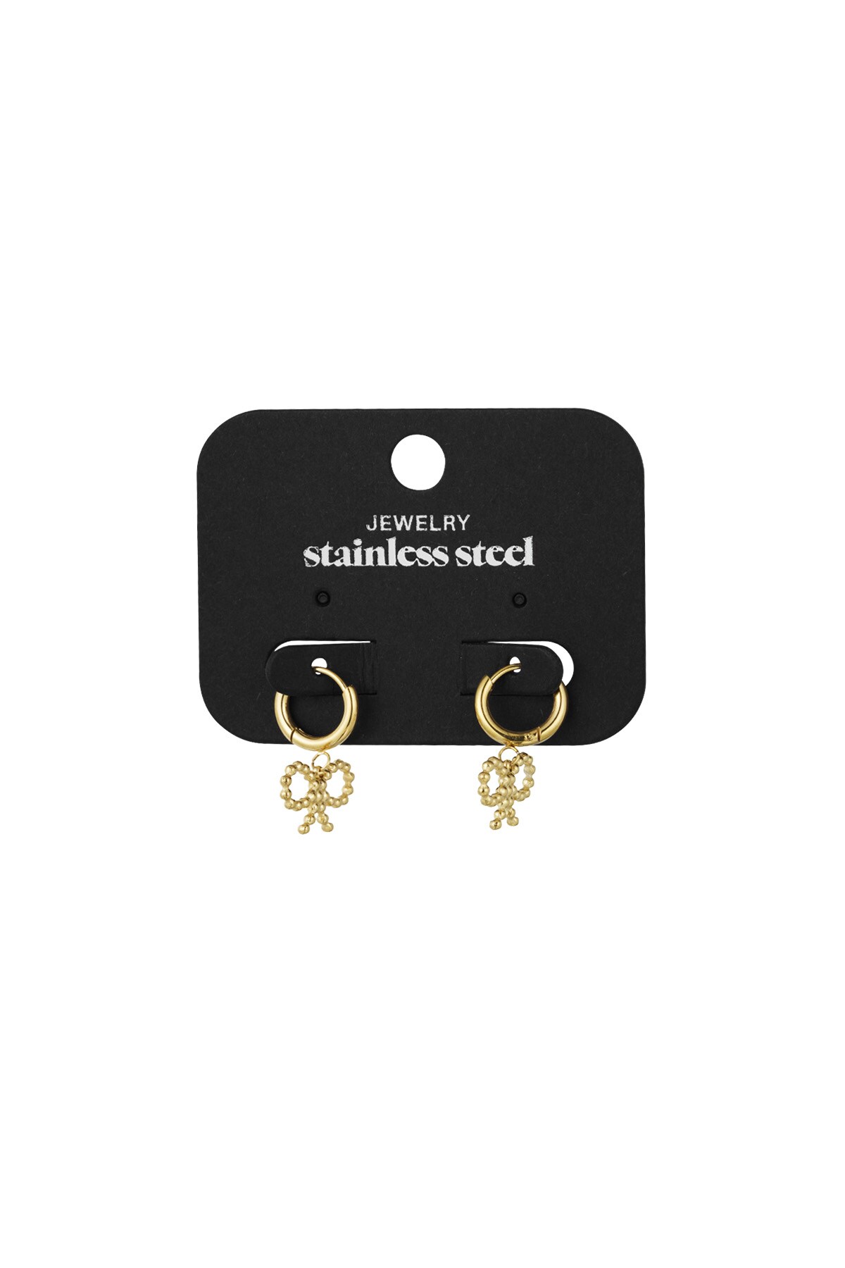 Earrings bows Sunday - Gold color Picture3