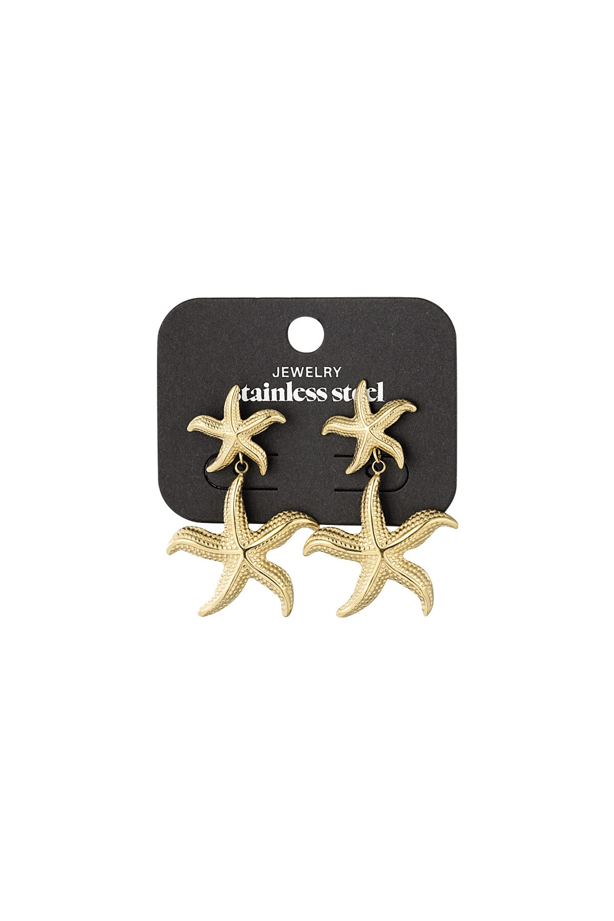 Double starfish earrings - Gold color Picture3