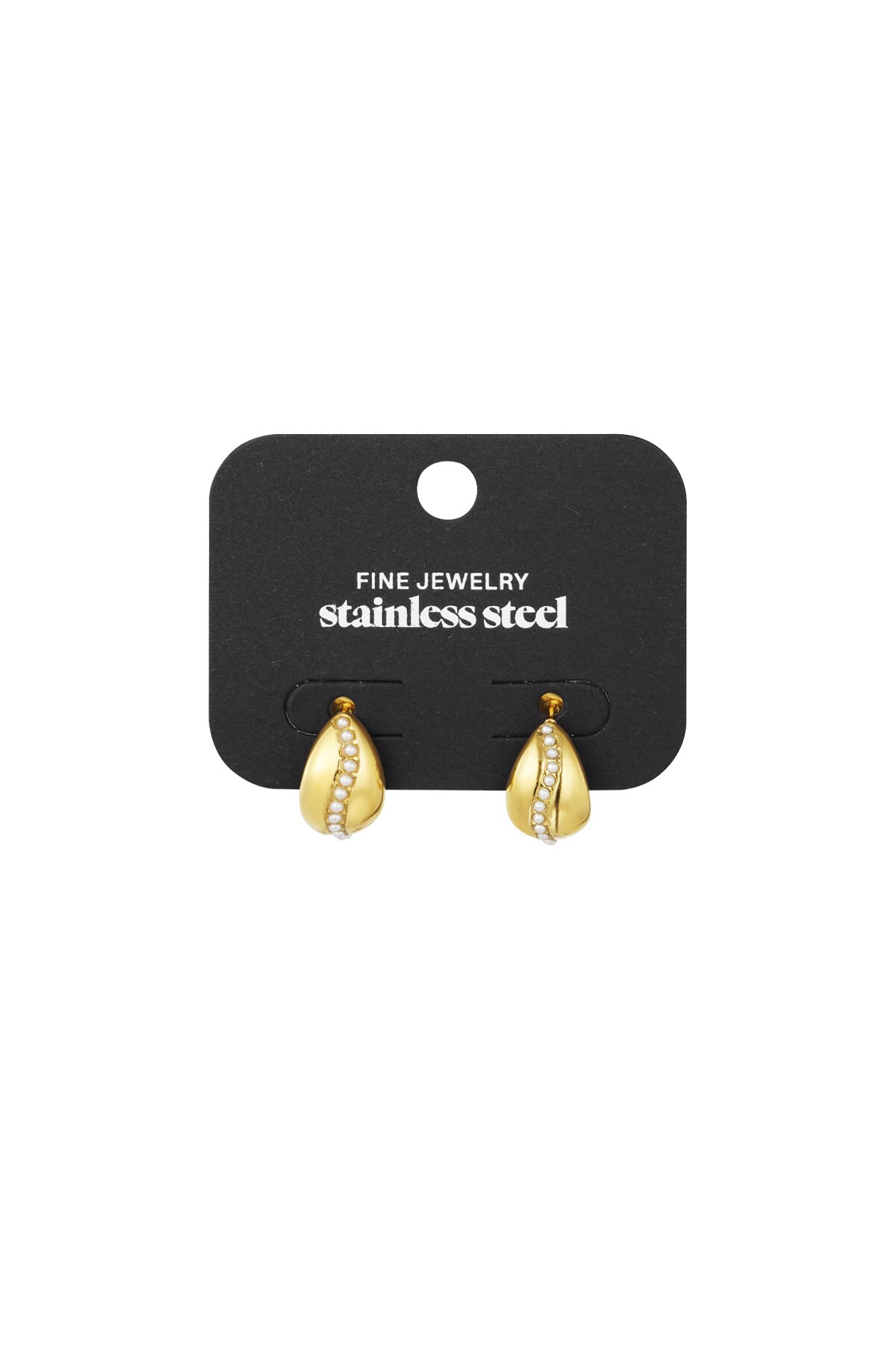 Earring sweet pearl - Gold color Picture3