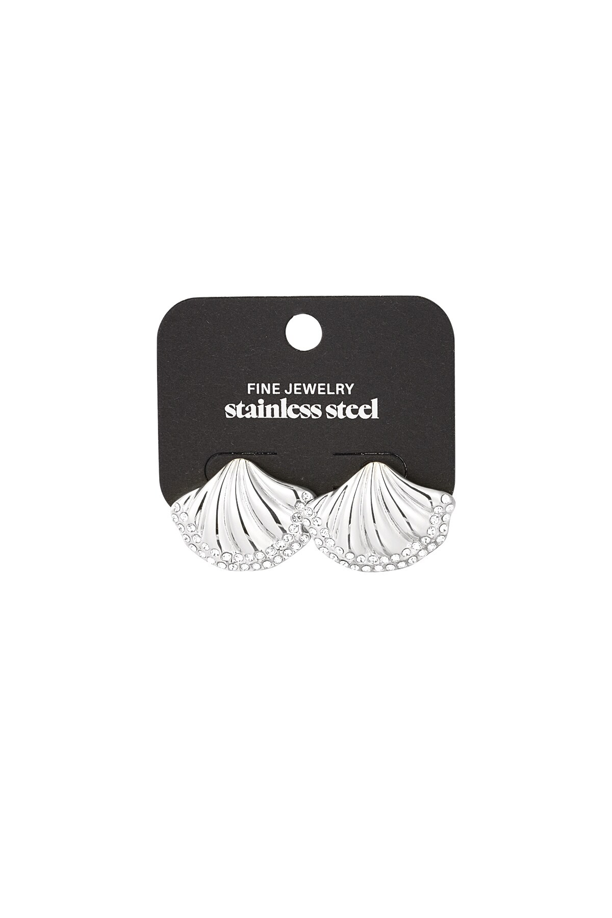 Earrings shell shimmer - Silver color h5 Picture3