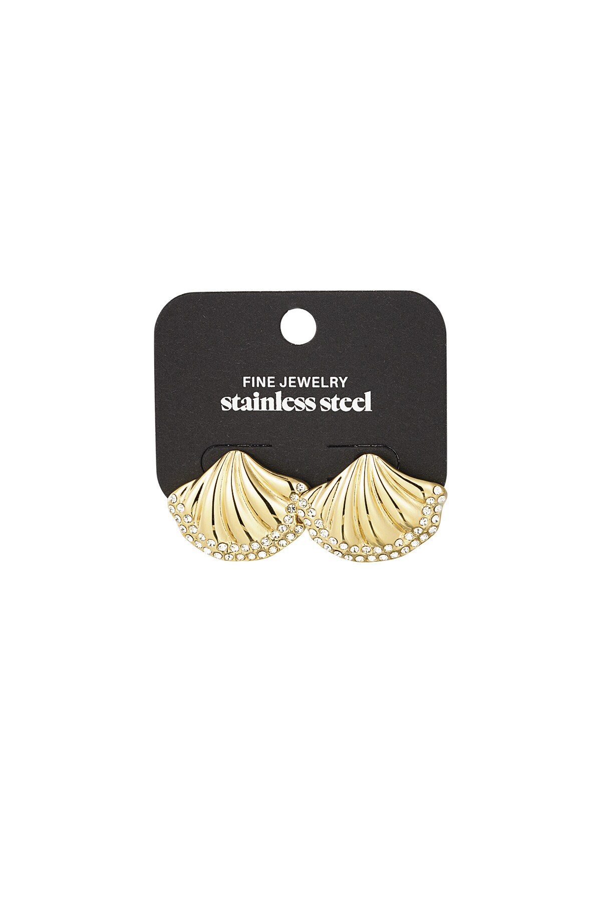 Earrings shell shimmer - Gold color h5 Picture3