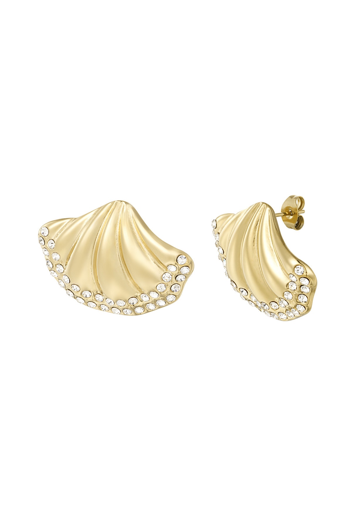 Earrings shell shimmer - Gold color h5 