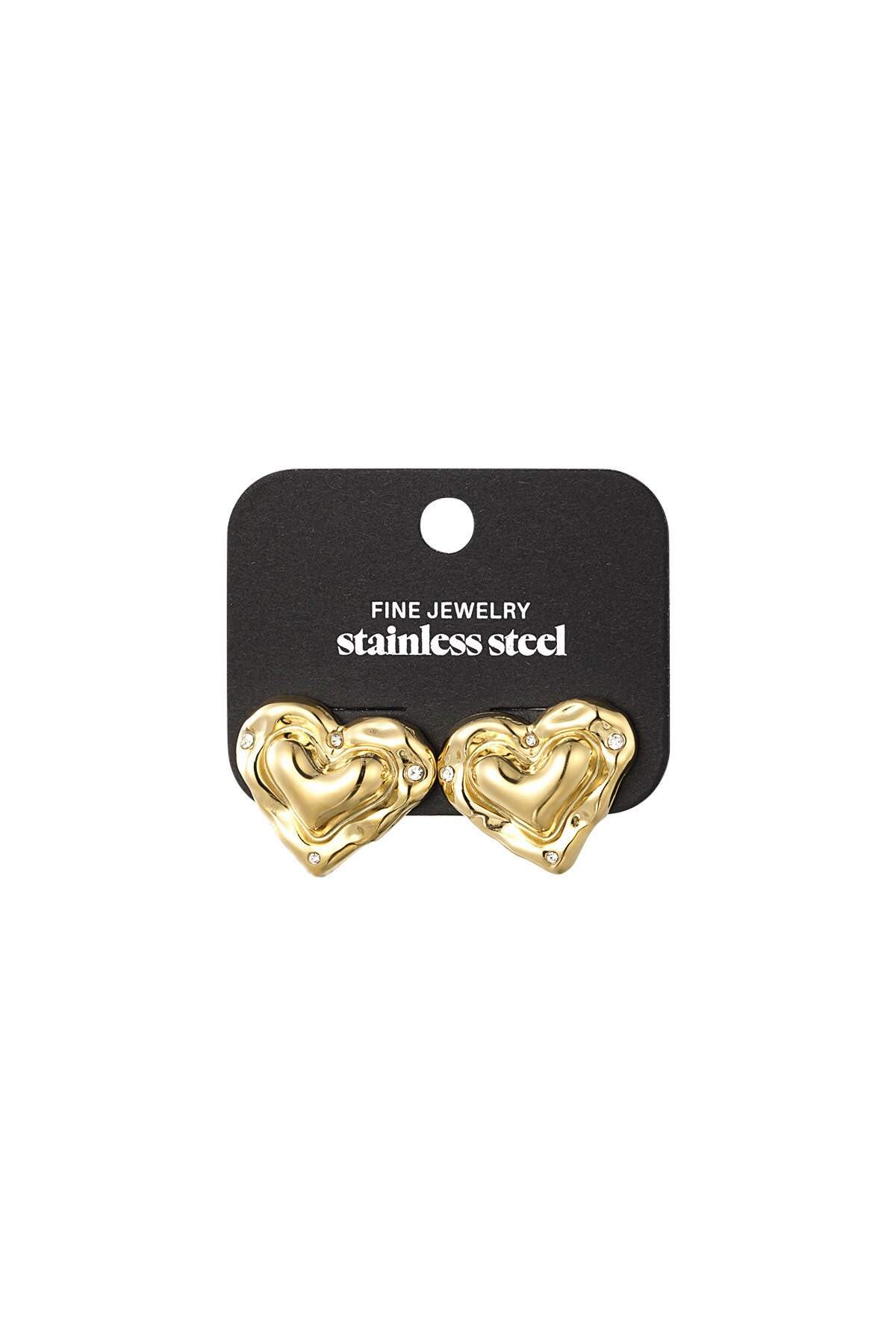 Earrings where is the love - Gold color h5 Picture3