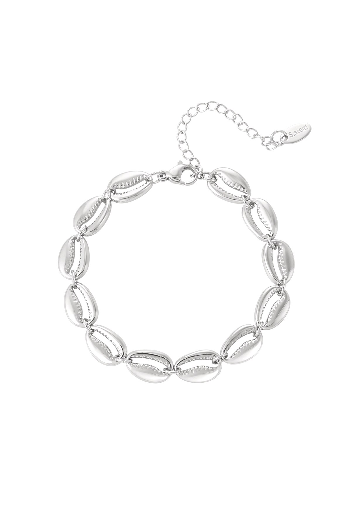 Shell bracelet - Silver color h5 