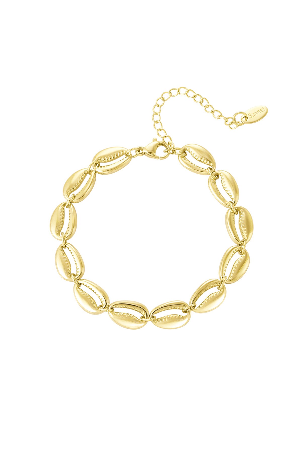 Shell bracelet - Gold color h5 