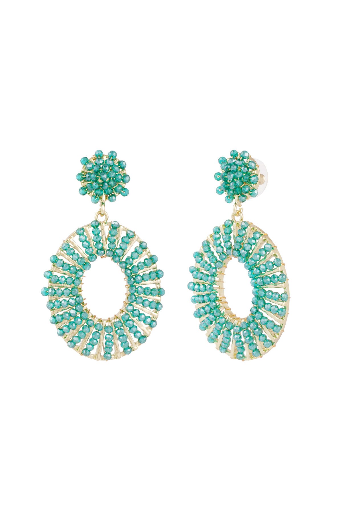 Bead Bliss Earrings - dark green h5 