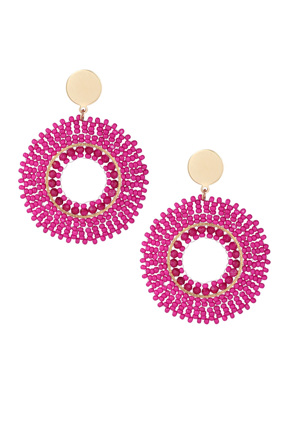 Summer Bliss Earrings - Fuchsia h5 