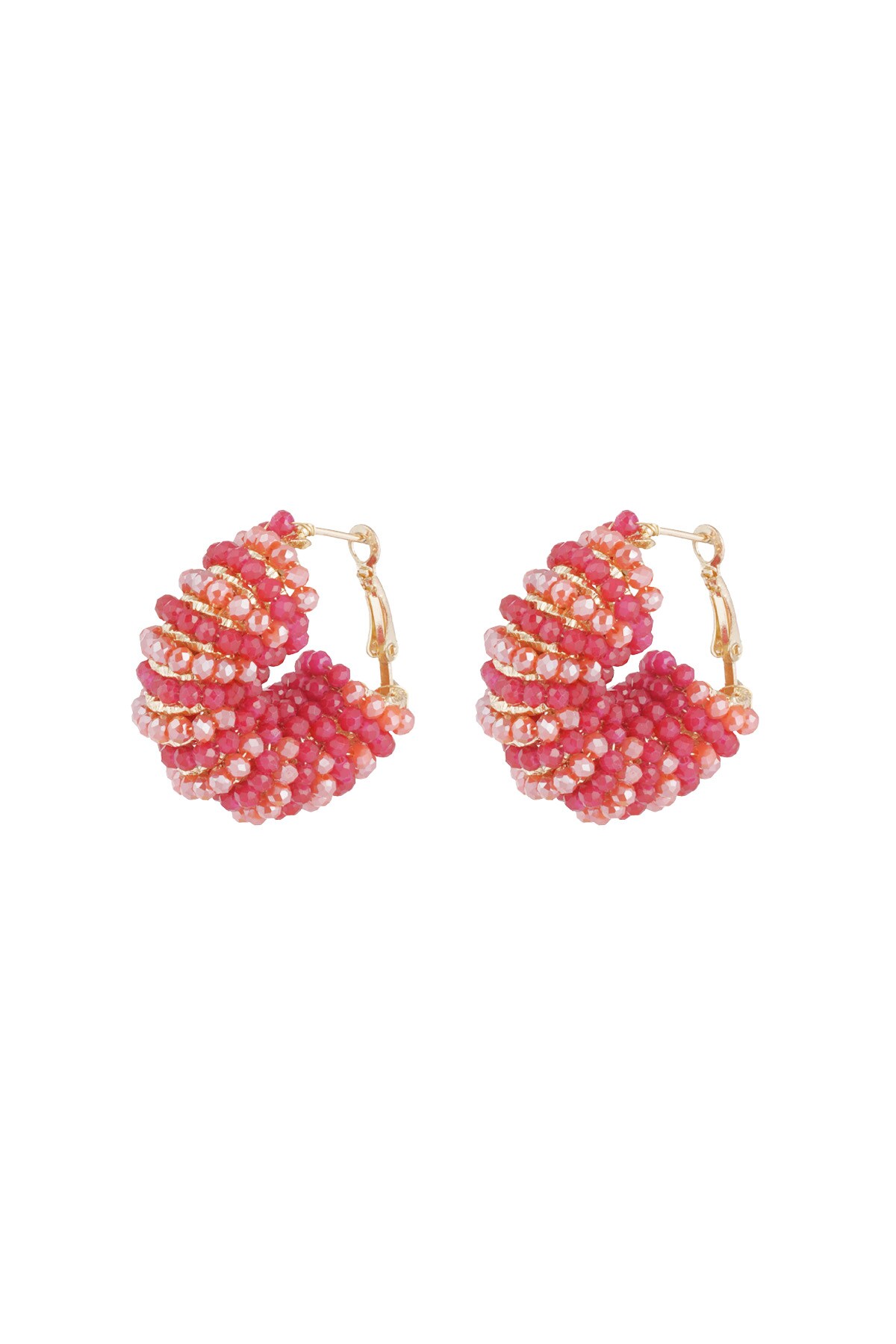 Happy Beads earrings - pink 