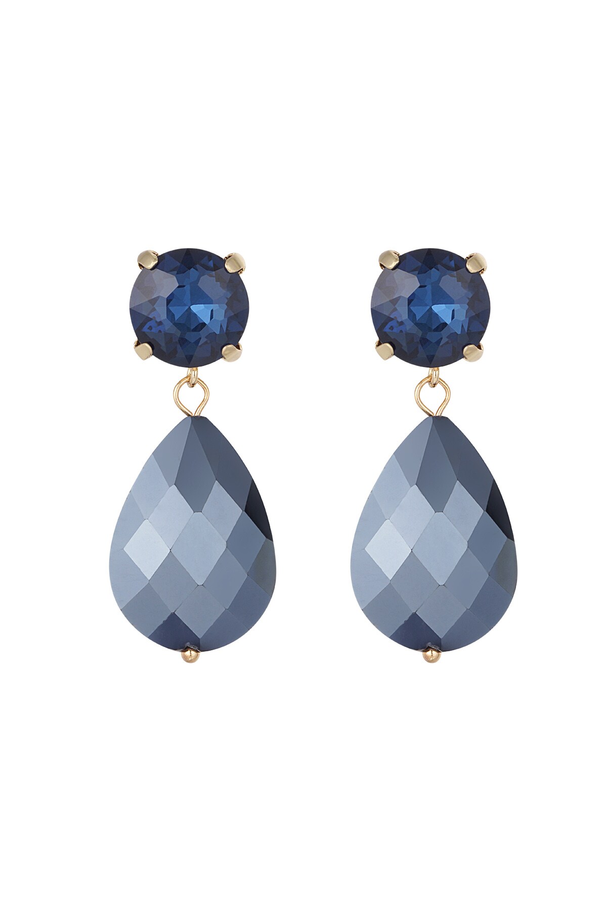 Earrings posh pardon - dark blue h5 