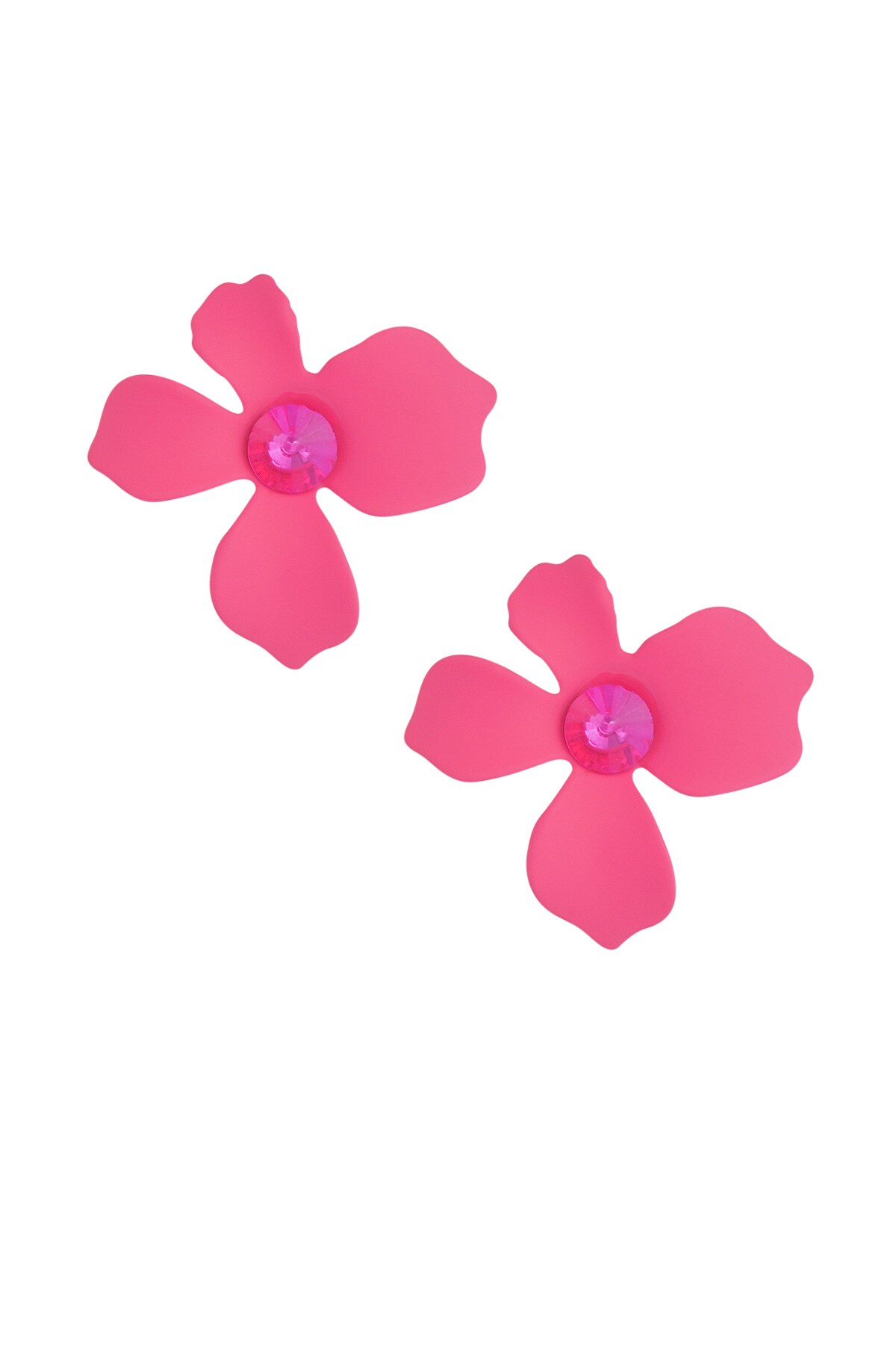 Summer flower earrings - fuchsia 