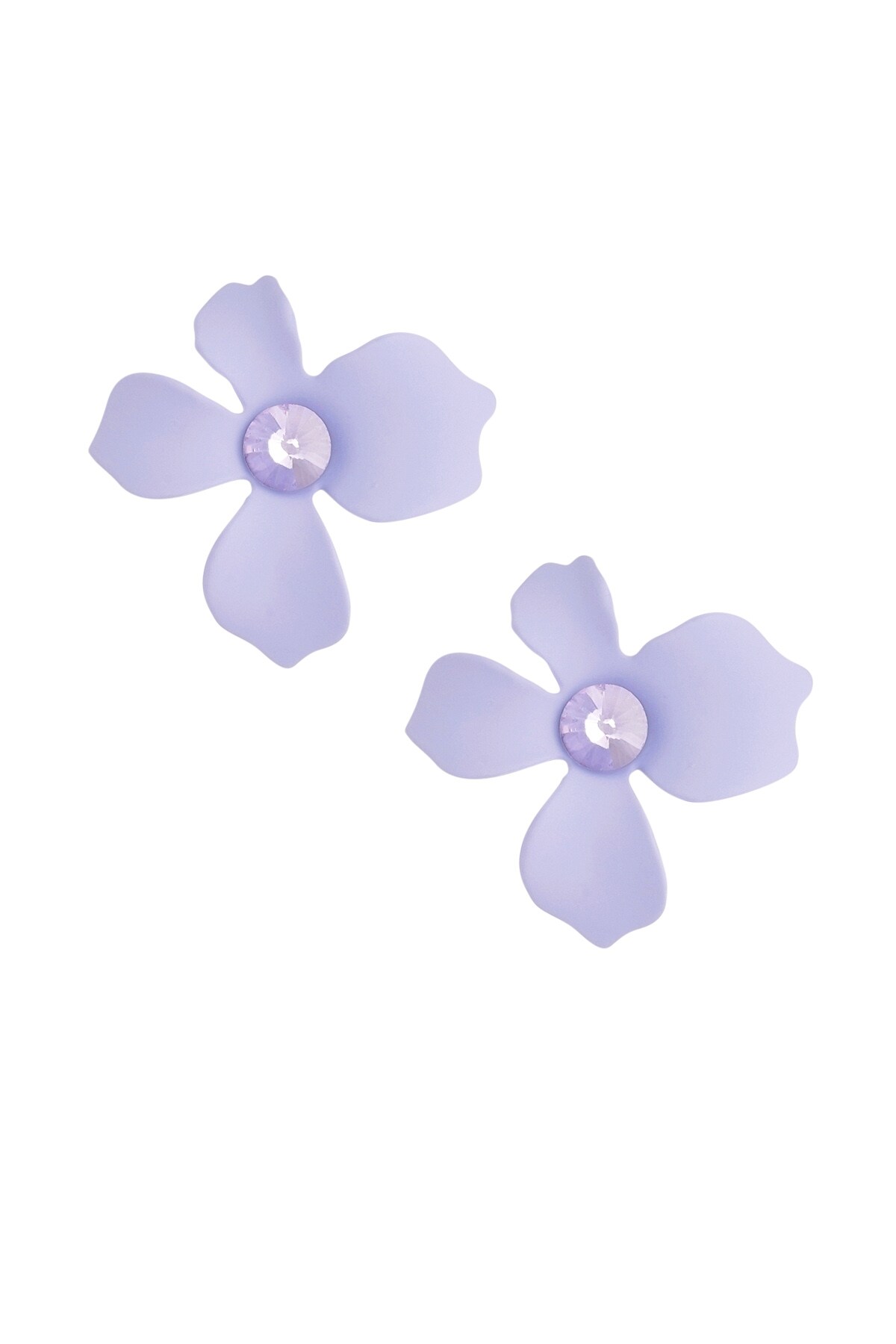 Summer flower earrings - purple 