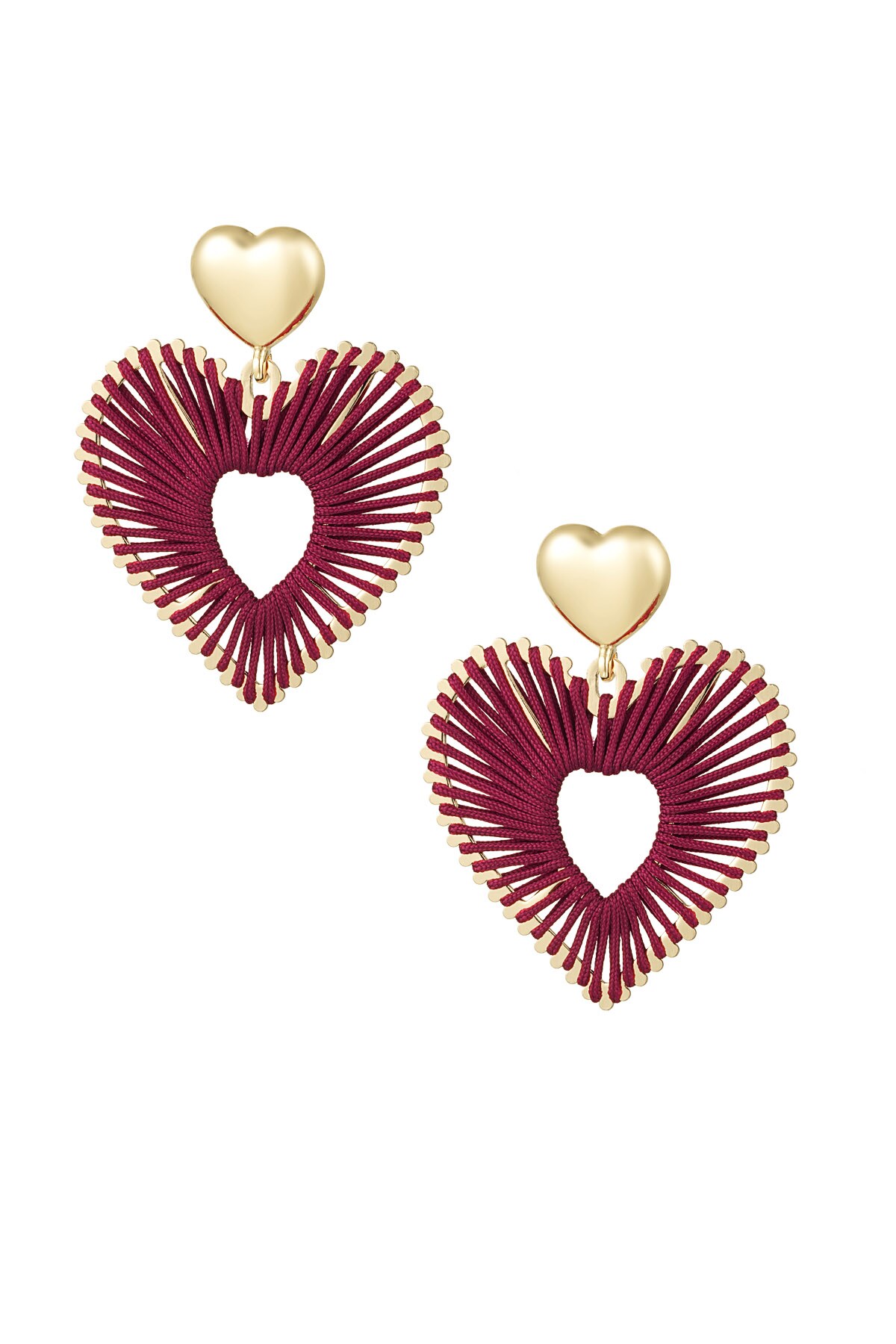 A Touch of Love earrings - bordeaux 