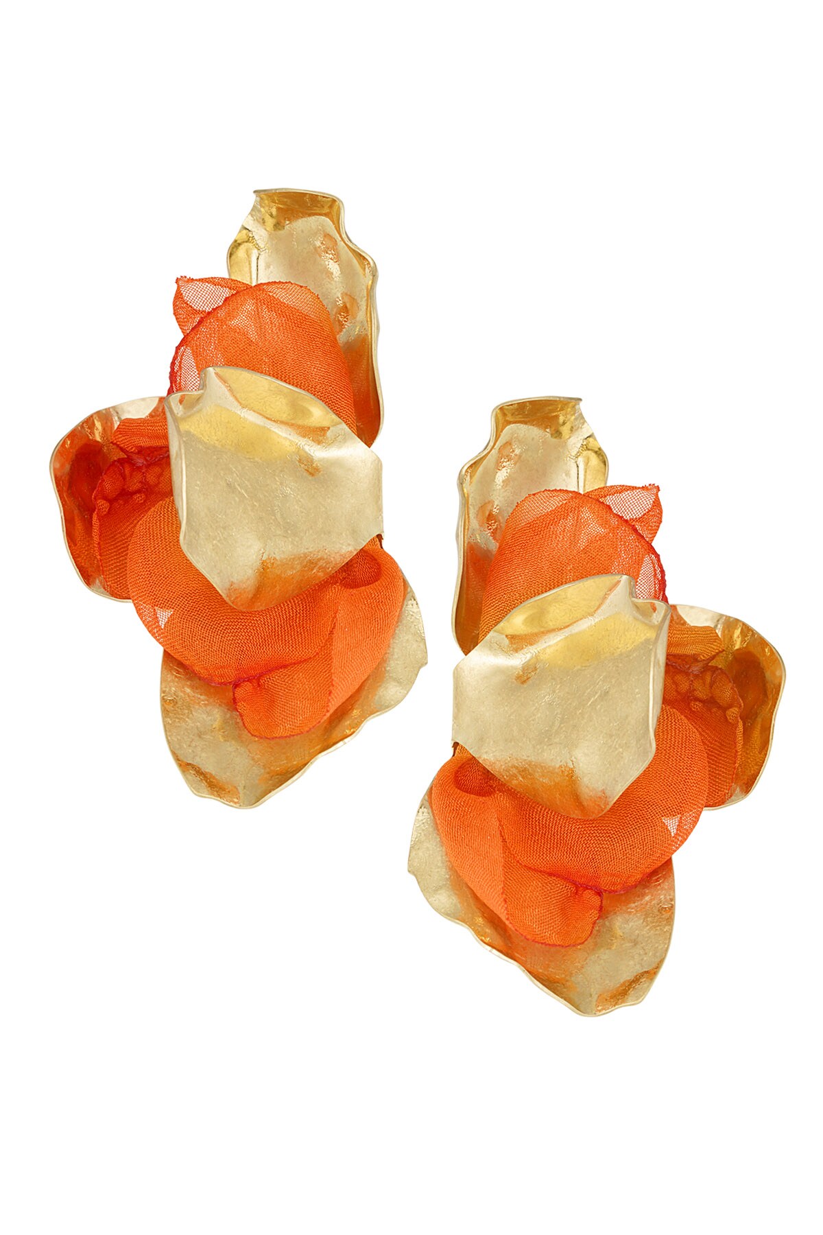 Fall statement earrings - orange h5 