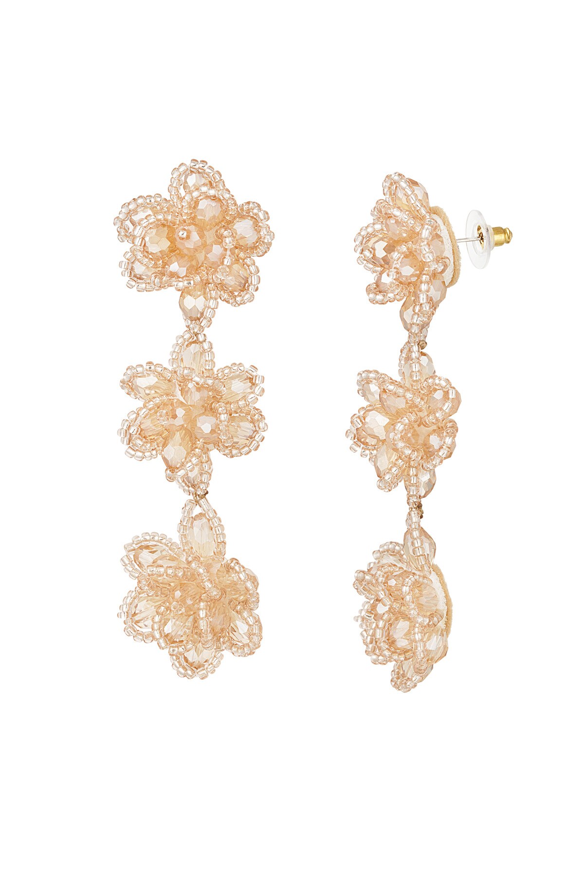 Blossom spring earrings - beige h5 