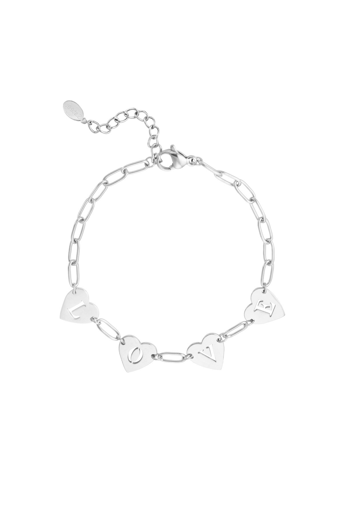 Loving Link bracelet - Silver color h5 