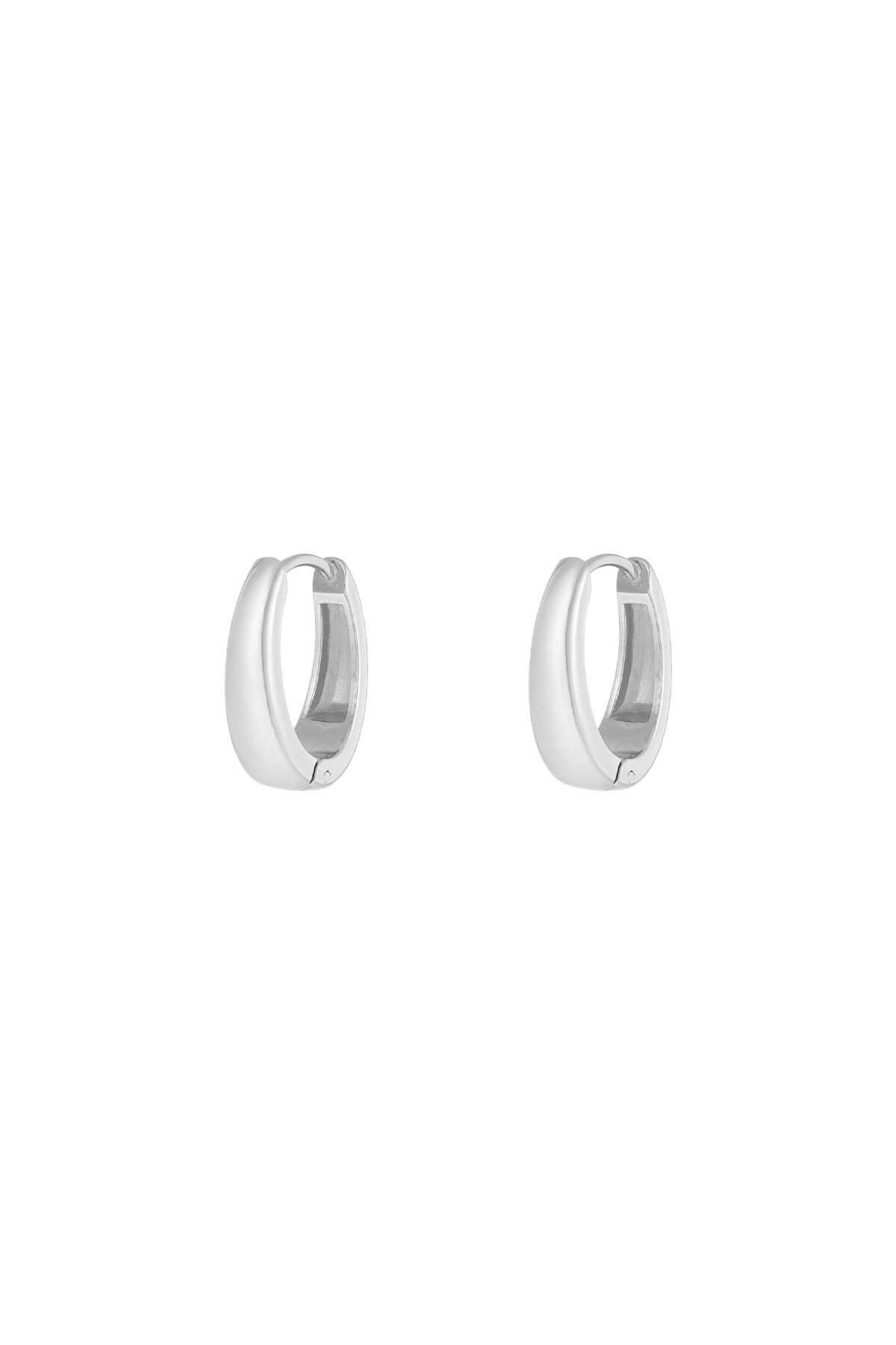 Graceful mini hoops earrings - Silver color h5 