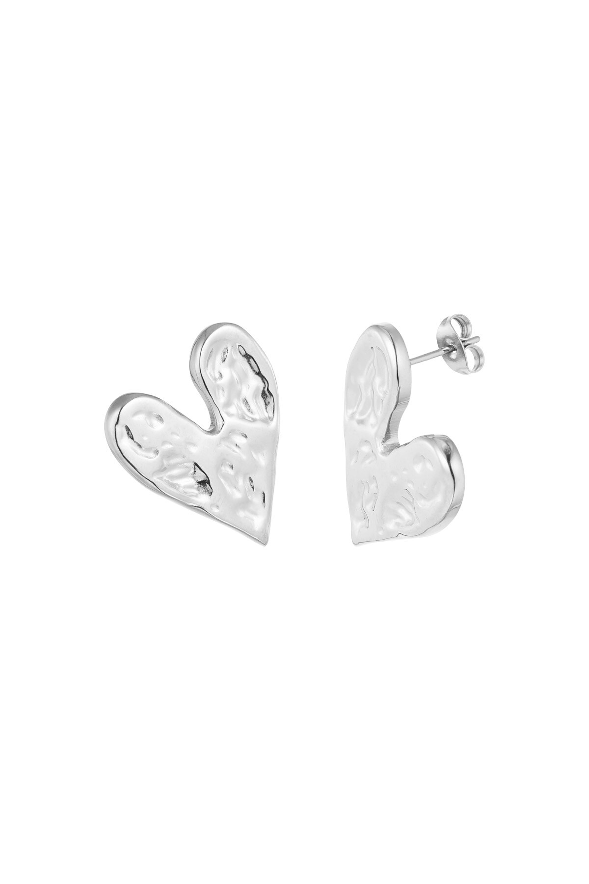 Earrings my love - Silver color h5 