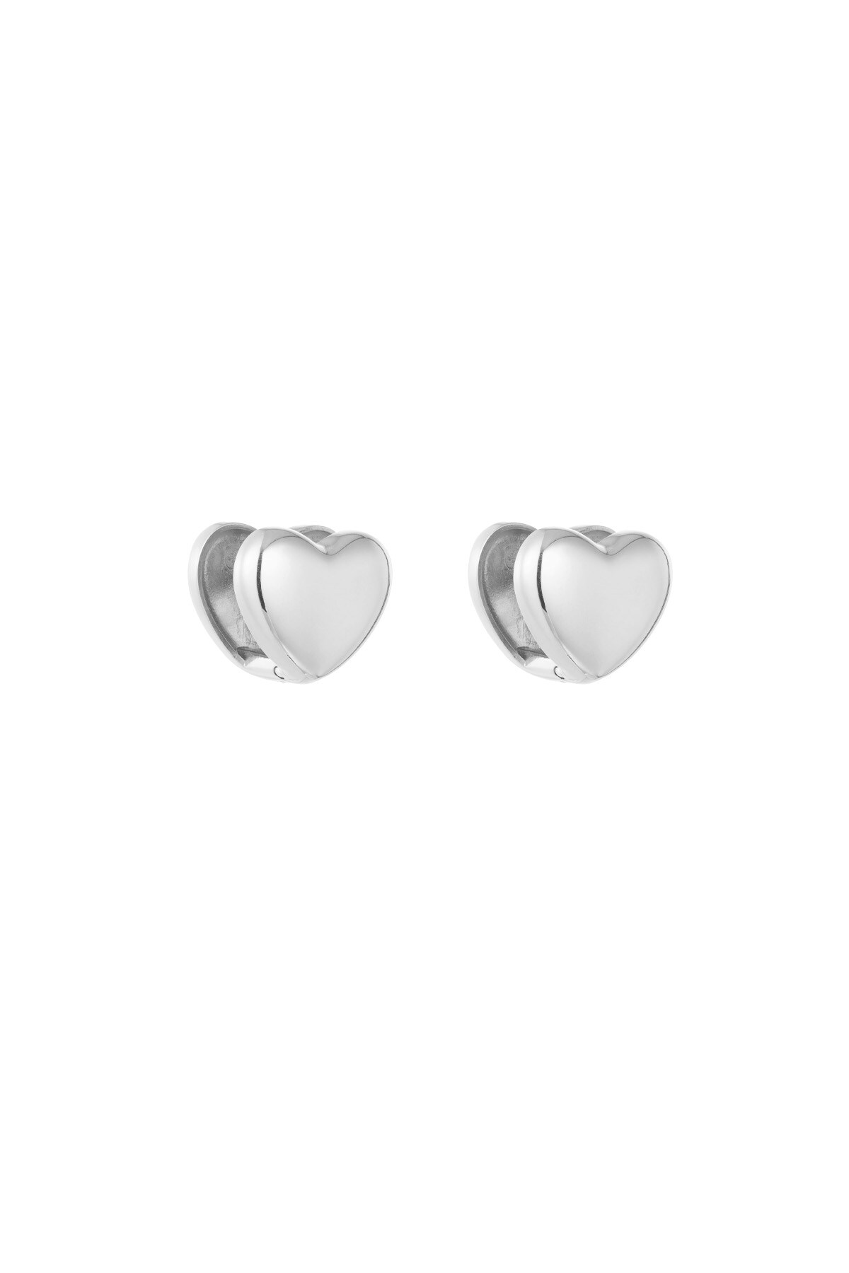 Earrings everyday hearts - Silver color h5 Picture3