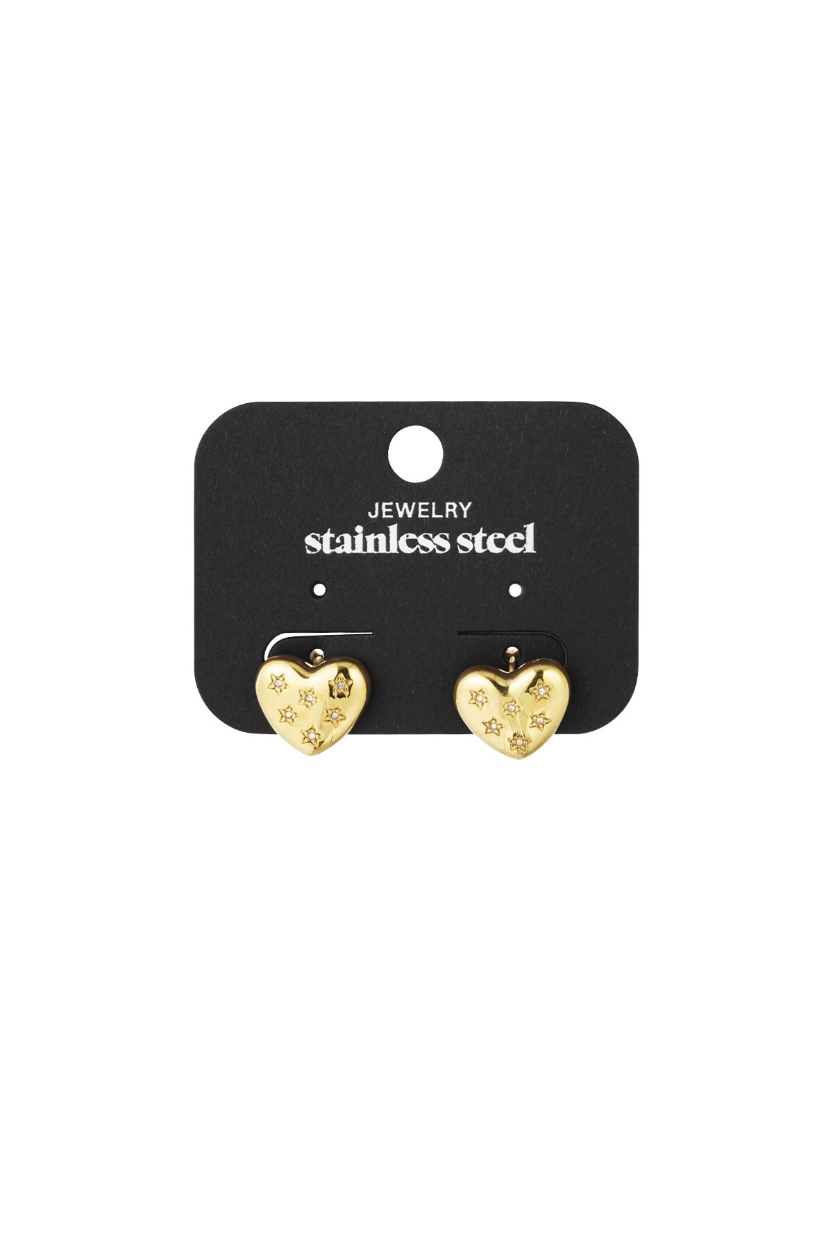 Earrings everyday hearts - Gold color Picture4